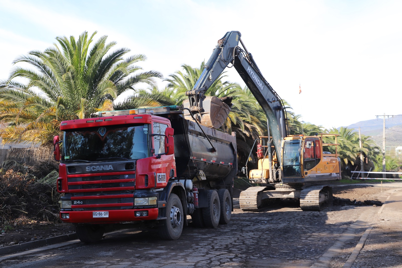 Anhelada pavimentación de Avda. Pascual Baburizza ya se inició en Los Andes