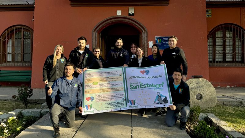 Municipio de San Esteban lanzó mes “Queremos un San Esteban Más Limpio” con actividades que fomentan el cuidado del medioambiente