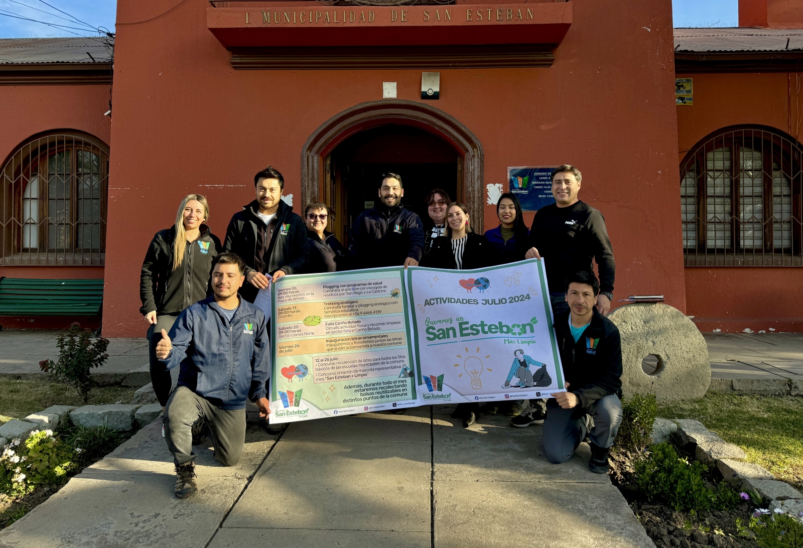 Municipio de San Esteban lanzó mes “Queremos un San Esteban Más Limpio” con actividades que fomentan el cuidado del medioambiente