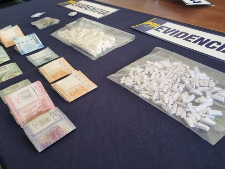 PDI detiene en Los Andes a sujeto con más de mil 800 dosis de droga