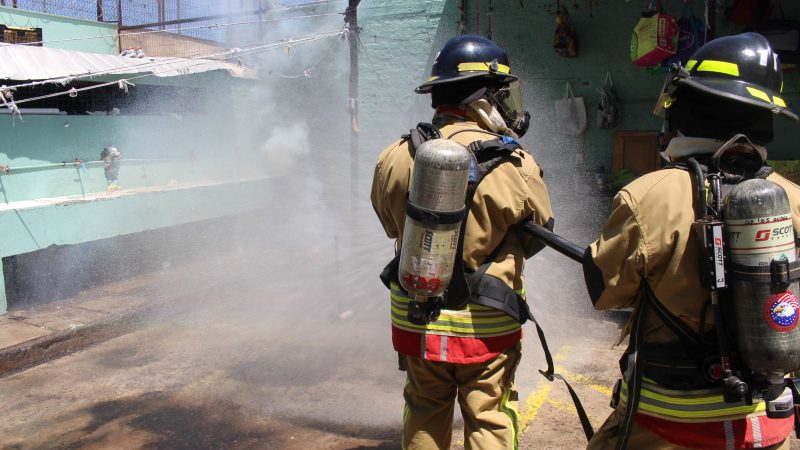 Rápida respuesta de brigadistas de Gendarmería en simulacro de incendio realizado en cárcel de Los Andes