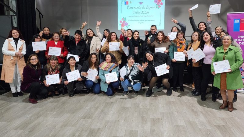 Más de 60 Mujeres de Panquehue Finalizan con Éxito el Programa Mujeres Jefas de Hogar