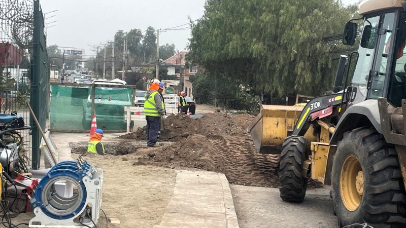 Esval avanza en la modernización de infraestructura en Los Andes con la renovación de 3 kilómetros de tuberías