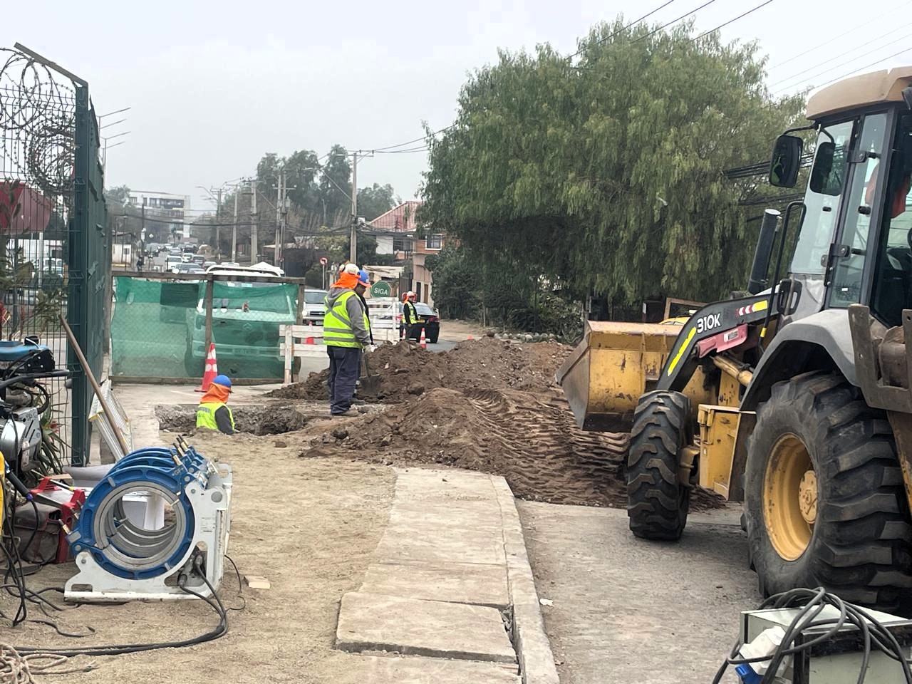 Esval avanza en la modernización de infraestructura en Los Andes con la renovación de 3 kilómetros de tuberías