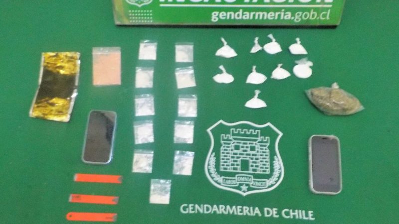 Gendarmes de Los Andes incautan sierras y drogas durante visita de la población penal 