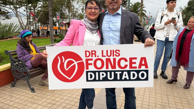 Candidato a diputado Dr. Luis Foncea agradece el respaldo de la candidata a senadora Carolina Marzán