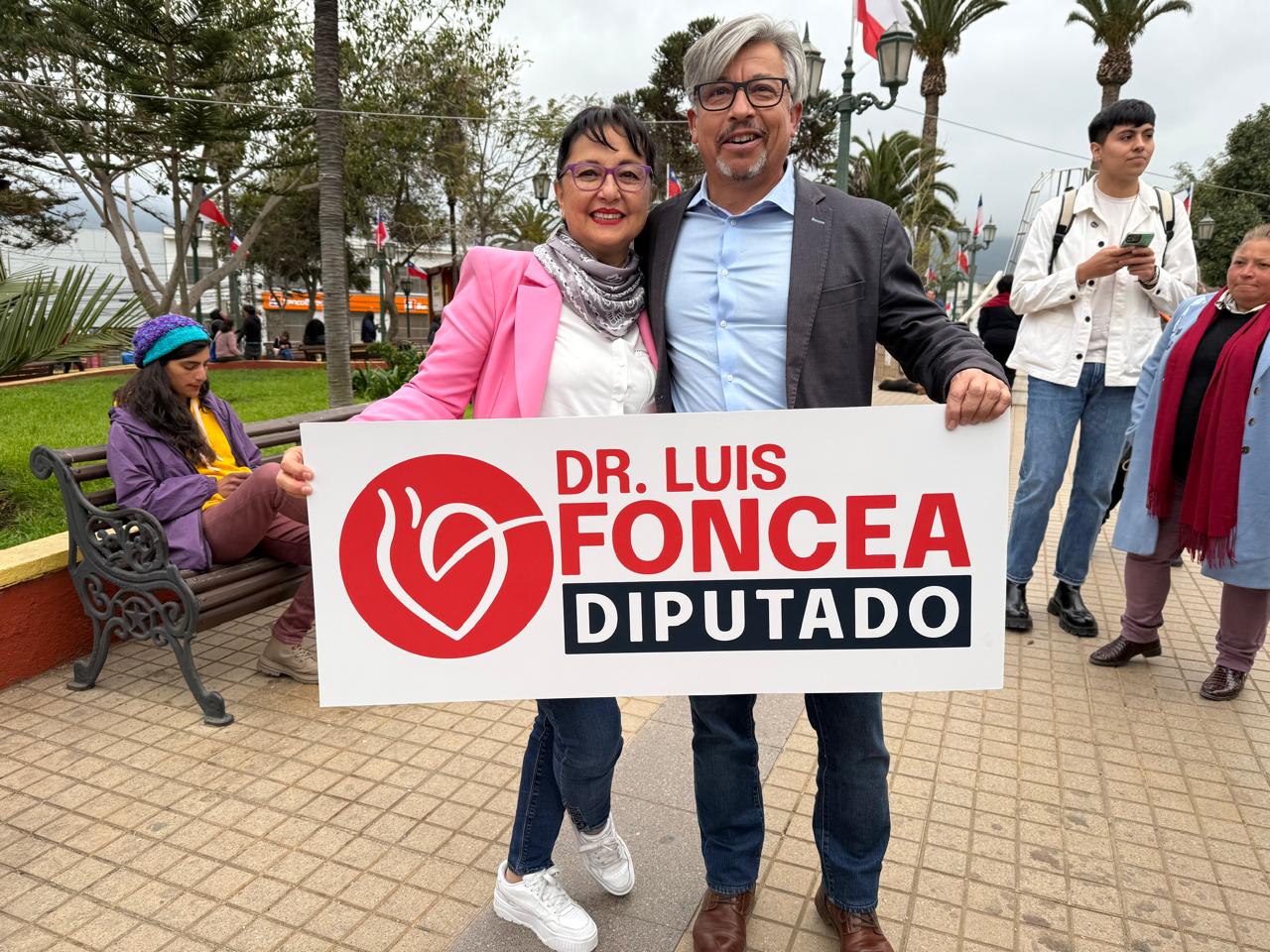 Candidato a diputado Dr. Luis Foncea agradece el respaldo de la candidata a senadora Carolina Marzán