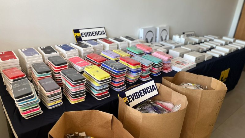 PDI incauta en Los Andes productos falsificados por más de 70 millones de pesos