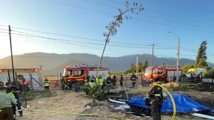 Piloto muere tras caída e incendio de avioneta en sector 21 de Mayo de San Felipe
