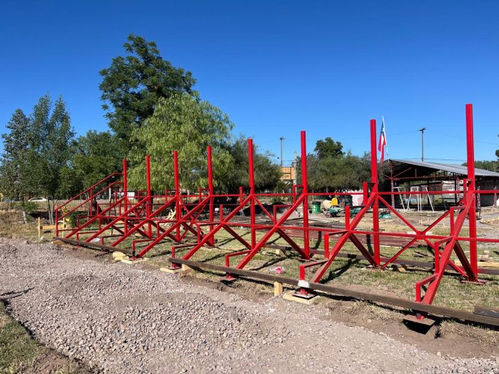 Importante avance en el mejoramiento de la cancha del Club Deportivo Atlético O’Higgins