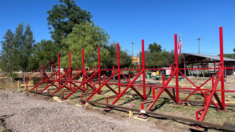 Importante avance en el mejoramiento de la cancha del Club Deportivo Atlético O’Higgins