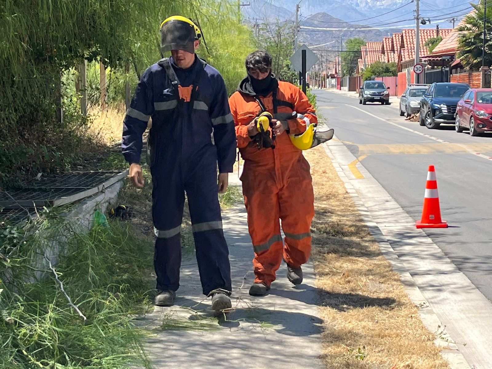 Avanza el plan de desmalezado en Los Andes: más de 50 mil metros cuadrados intervenidos