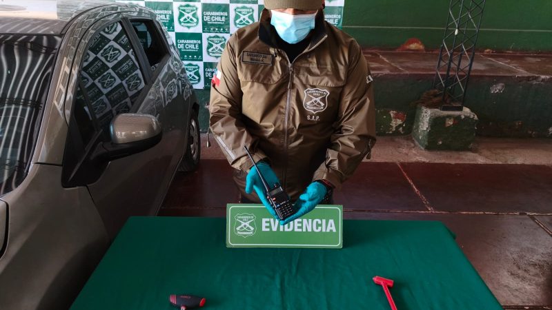 Carabineros de Los Andes incauta elementos para delitos y recupera especies robadas durante fiscalización