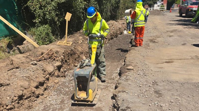 Esval ejecuta obra de robustez hídrica que beneficia a más de 3.800 hogares de Putaendo