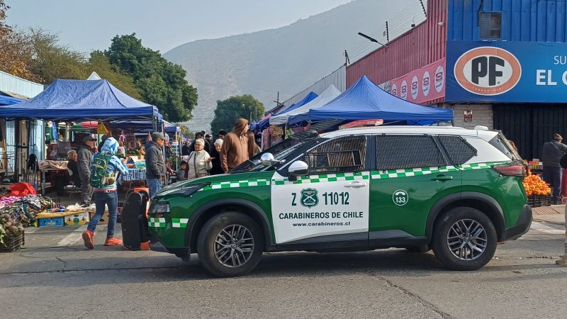 Ronda impacto en feria de Llay Llay: Operativo conjunto deja tres detenidos y decenas de controles preventivos