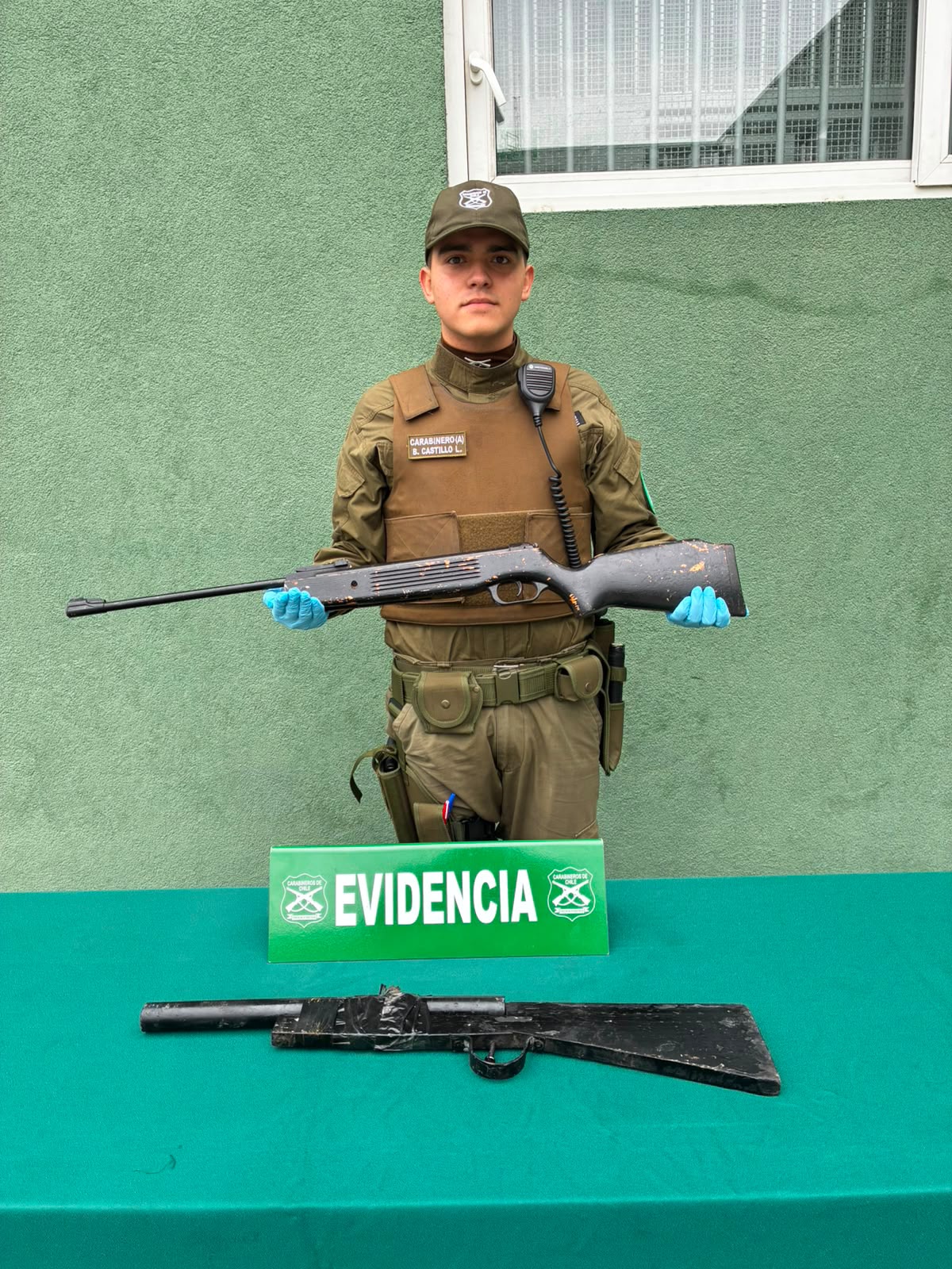 Carabineros detiene a hombre por infracción a la Ley de Control de Armas tras procedimiento por violencia intrafamiliar en San Felipe