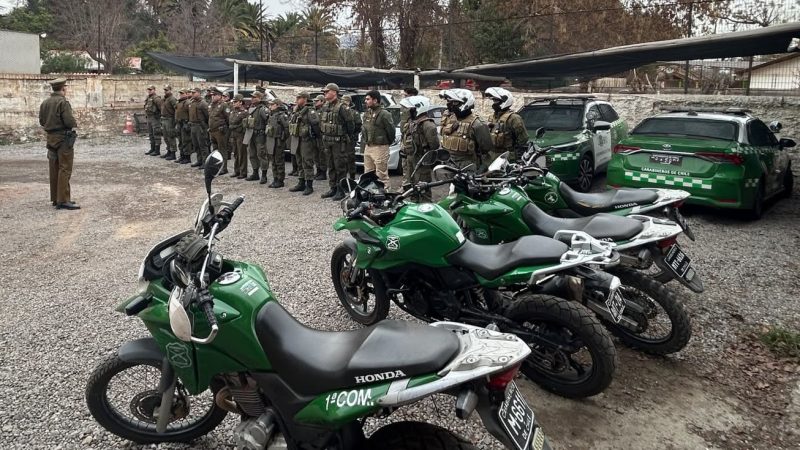 Tres detenidos dejó nueva ronda impacto realizada en la comuna de Catemu
