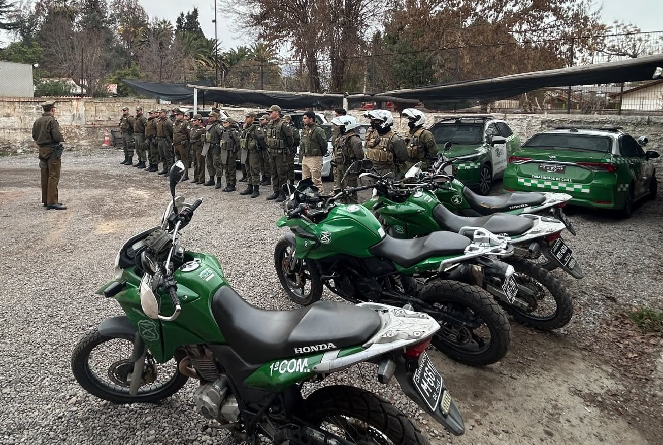Tres detenidos dejó nueva ronda impacto realizada en la comuna de Catemu