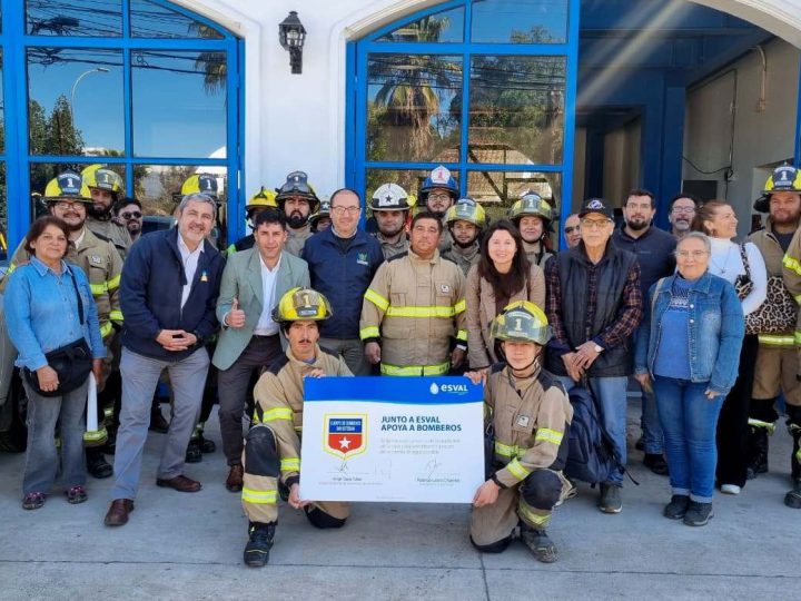 Esval relanza campaña de aportes a Bomberos de San Esteban a través de las cuentas de agua potable