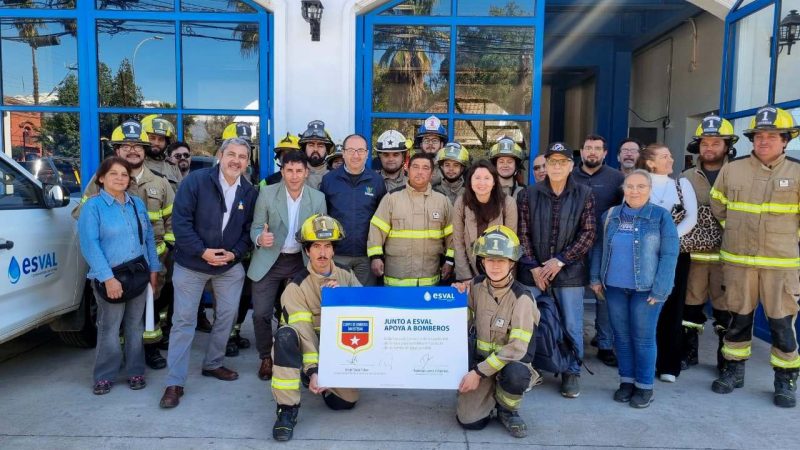 Esval relanza campaña de aportes a Bomberos de San Esteban a través de las cuentas de agua potable