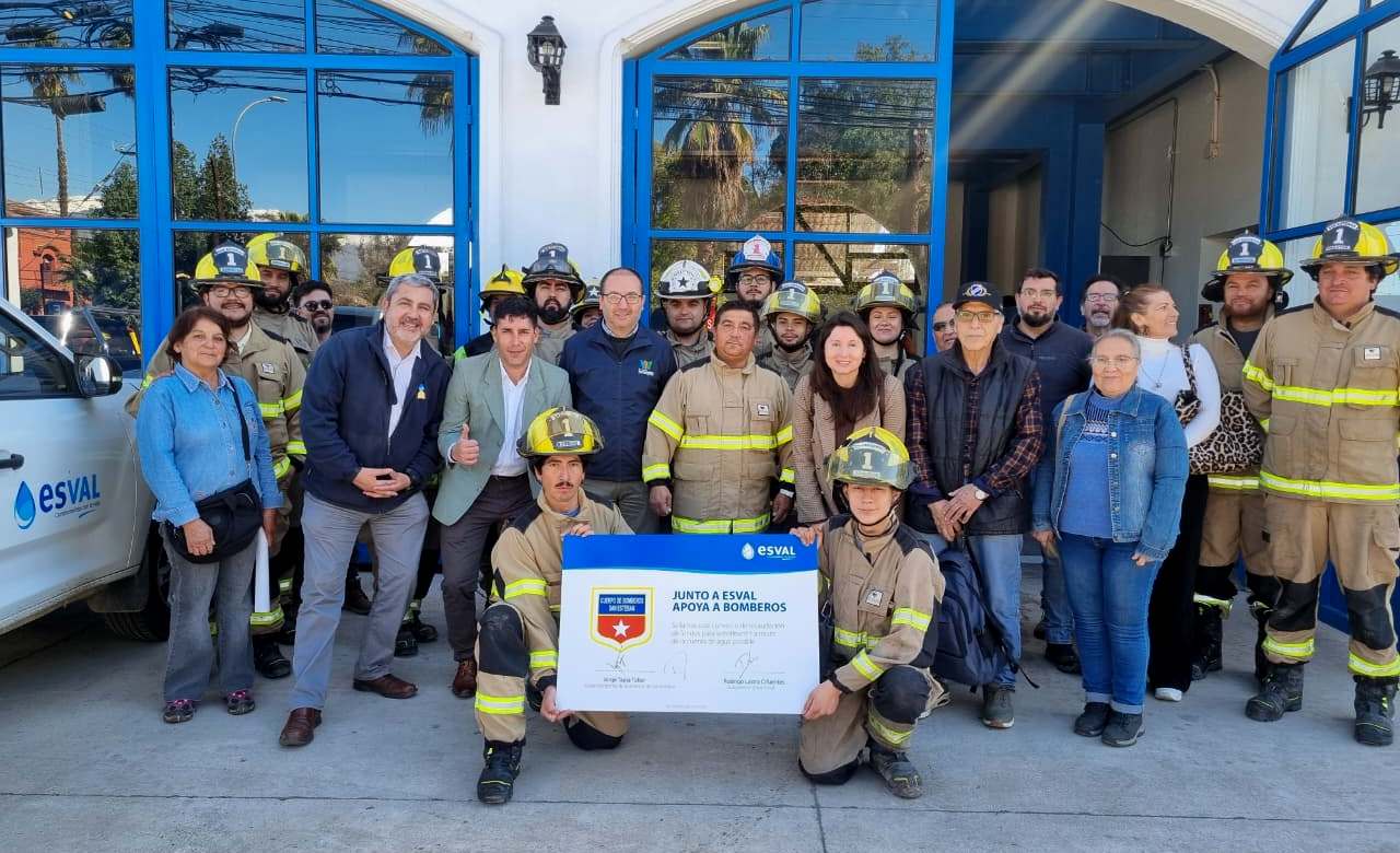 Esval relanza campaña de aportes a Bomberos de San Esteban a través de las cuentas de agua potable