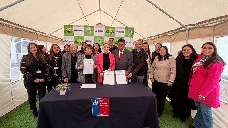 Servicio de Salud Aconcagua y Municipalidad de Santa María firman convenio para financiar sala de atención a niños, niñas y adolescentes con condición del espectro autista