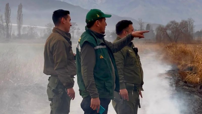 Capacitan 130 carabineros de la región en fiscalización de quemas agrícolas y forestales