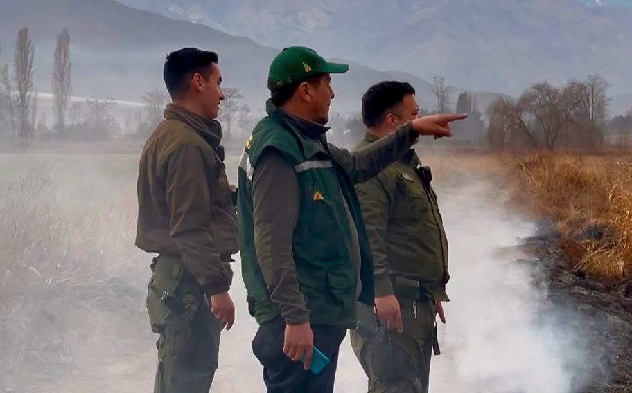 Capacitan 130 carabineros de la región en fiscalización de quemas agrícolas y forestales